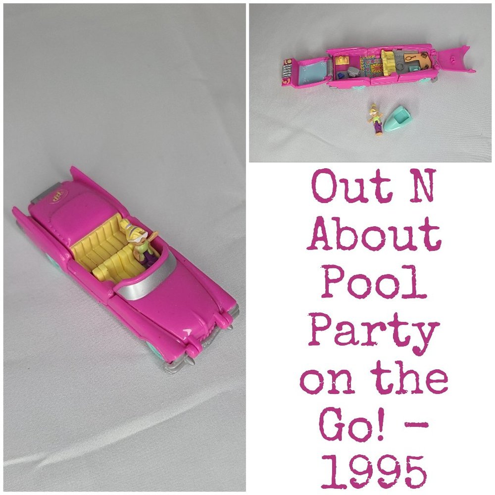 VINTAGE Polly Pocket convertable car (1995)